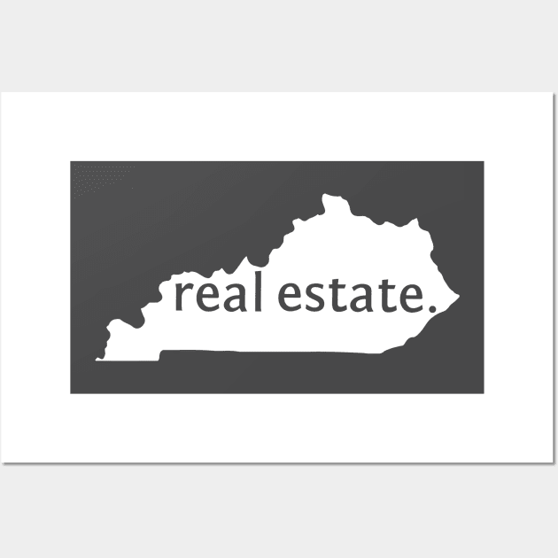 Kentucky State Real Estate T-Shirt Wall Art by Proven By Ruben